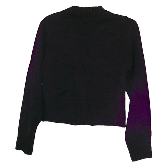 NEW Smak Parlour Black Cherries Cropped Knit Cardigan size medium large - Picture 7 of 7